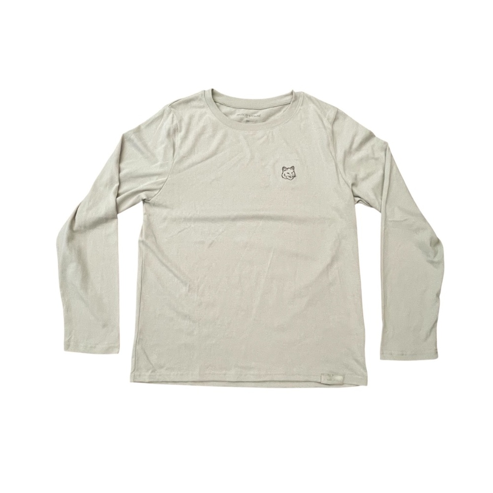 MAISON KITSUNE x EVA Air Long Sleeve Fox Logo Sage Size M